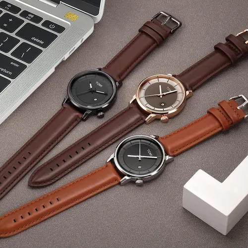 Vista 5 de TOMI Reloj de pulsera de cuarzo para hombre de moda para negocios, regalos para hombres, estudiantes, mujeres, él, novio
