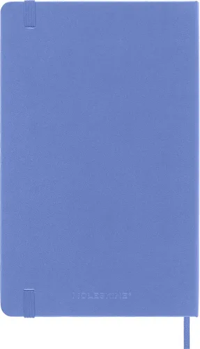 Vista 3 de Moleskine - Cuaderno clásico con tapa dura, grande (5 x 8.25 pulgadas), liso/en blanco, azul hortensia, 240 páginas