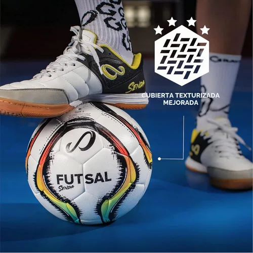 Vista 7 de SENDA Balón de fútbol sala de Rio Match, certificado de comercio justo