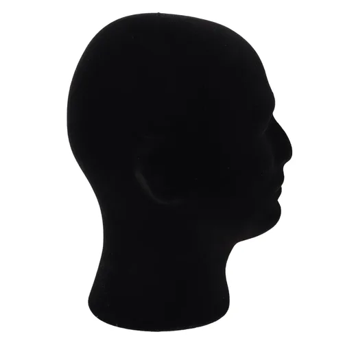 Vista 2 de MapofBeauty Soporte de peluca masculina con cabeza de maniquí de espuma