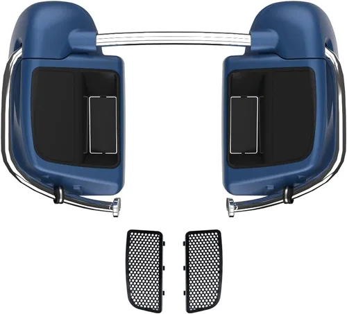Vista 79 de Kits de calentadores de piernas con ventilación y combinación de color con guantera para Harley Davidson Touring Street Road King Glide FLTR 2014
