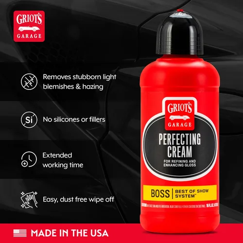 Vista 3 de Griot's Garage BOSS Crema perfeccionadora para pulir y detallar automóviles, pulido ligero, arañazos finos, removedor de remolinos para vehículos