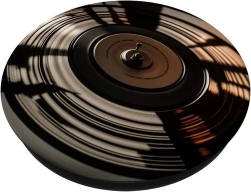 Vista 2 de Disco de vinilo LP vintage para fanáticos de la música retro, PopSockets intercambiables PopGrip