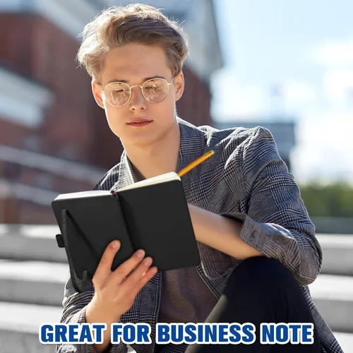 Vista 5 de Laumoi Paquete de 40 cuadernos de bolsillo, tamaño A6, mini diario de tapa dura, cuadernos forrados de cuero PU de 3.5 x 5.5 pulgadas, bloc de notas