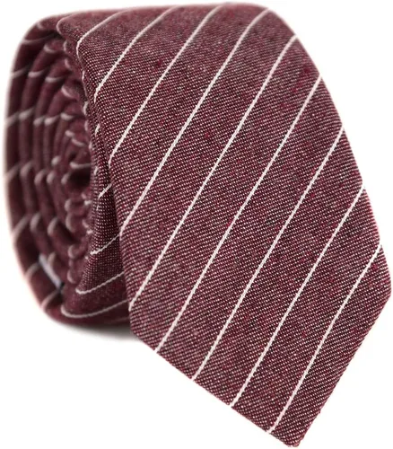 Vista 10 de JESLANG Corbata de algodón y lino de 2.56 pulgadas para hombre, perfecta para ocasiones formales e informales