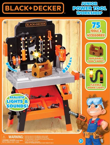 Vista 7 de Black And Decker Junior Taller herramientas a batería (caja cerrada) [Amazon Exclusivo].