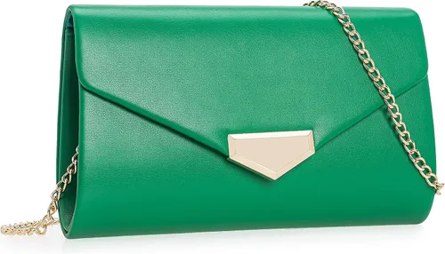 Vista 2 de CHARMING TAILOR Bolso de embrague de PU para mujer, bolso de mano elegante para ocasiones especiales