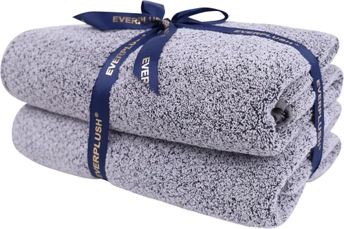 Vista 34 de Everplush Diamond Jacquard - Juego de 6 toallas de baño de lujo, súper suaves, de gran tamaño, altamente absorbentes y de secado rápido para baño