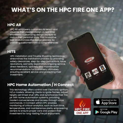 Vista 8 de HPC - Kit de quemador de fuego con sensor de llama (PENTA25FPPK-FLEX-LP), bandeja de tazón de 25 pulgadas, gas propano, certificación UL