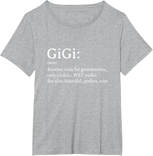 Vista 72 de Gigi Definition - Camiseta de regalo para abuela, cumpleaños y abuela, Negro
