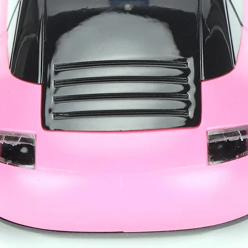 Vista 7 de Tbest Ratón inalámbrico con forma de automóvil, accesorios de computadora rosa en forma de automóvil, mouse inteligente con forma de carshaped