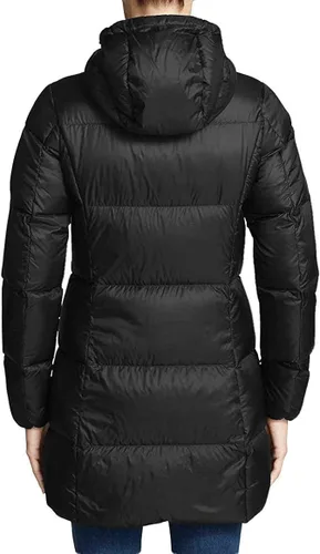Vista 2 de Eddie Bauer Luna Peak - Parka de plumón resistente al agua para mujer L Negro