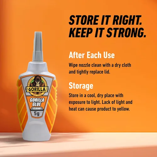 Vista 6 de Gorilla Super Glue Micro Precise - Pegamento Transparente, 5 gramos/0.18 oz, Transparente (Paquete de 4 unidades)