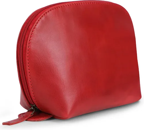 Vista 10 de Estuche de cuero para cosméticos, bolsa de maquillaje de viaje, bolsa de aseo de cuero, bolsa de maquillaje de lujo, bolsa de cosméticos de cuero
