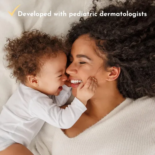 Vista 4 de Crema hidratante diaria para bebés: naturalmente hidratada con manzanilla para la delicada piel de tu bebé infundida con aceite calmante de jojoba