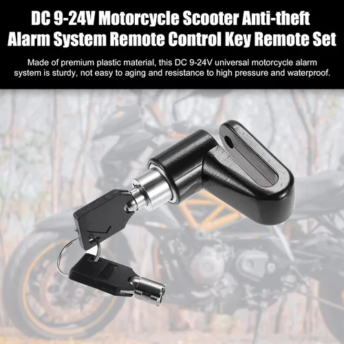 Vista 2 de X AUTOHAUX 1 Unidades de motocicleta antirrobo de alambre de acero bloqueo disco freno rueda bloqueo eléctrico scooter accesorio con cuerda