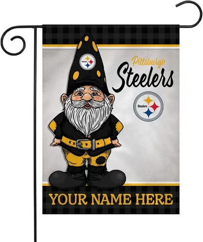 Vista 22 de Rico Industries Bandera de jardín personalizada de gnomo de fútbol de la NFL