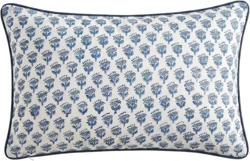 Vista 12 de CPC Funda de Cojín Verde Ágata 100% Algodón con Estampado en Bloque 12x20 pulgadas, Funda de Almohada Floral Boho Hecha a Mano, Ropa de Cama