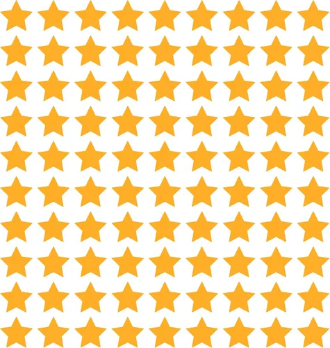 Vista 54 de LiteMark Calcomanías de vinilo mate extraíbles con diseño de estrella Blanco