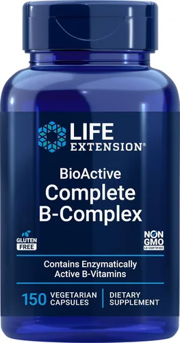 Vista 11 de Cápsulas con complejo B completo bioactivo, 60 cápsulas en dos frascos, de Life Extension, 01945, 60, 1, 1