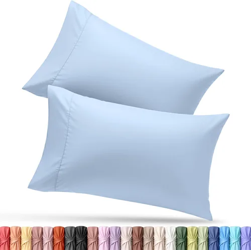Vista 20 de Utopia Bedding - Juego de 2 fundas de almohada tamaño estándar, con cierre de sobre, tela de microfibra cepillada suave, resistentes al encogimiento