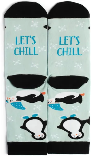 Vista 3 de Lavley Divertidos calcetines navideños para otoñoinvierno Navidad, Halloween, regalos de Acción de Gracias para adultos, adolescentes y niños