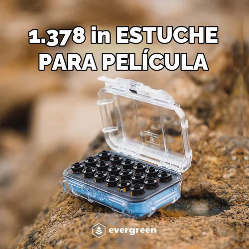 Vista 5 de Evergreen Estuche de almacenamiento de película de 1.378 in Capacidad para 18 rollos Conserva y protege tu película Impermeable, a prueba