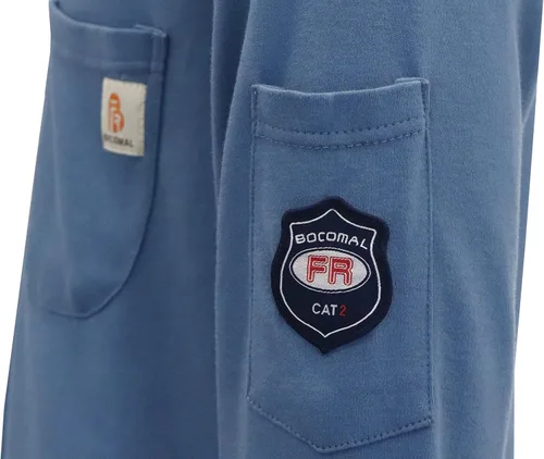 Vista 76 de BOCOMAL FR Shirts - Camisa ligera de 5.5 onzas de manga corta y resistente al fuego/ignífuga