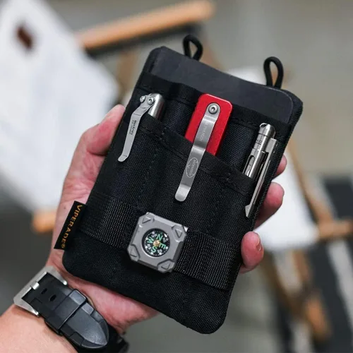 Vista 7 de VIPERADE VE1-P Organizador de bolsillo, organizador de bolsillo EDC para hombres, bolsa organizadora EDC bolsa para herramientas con 5