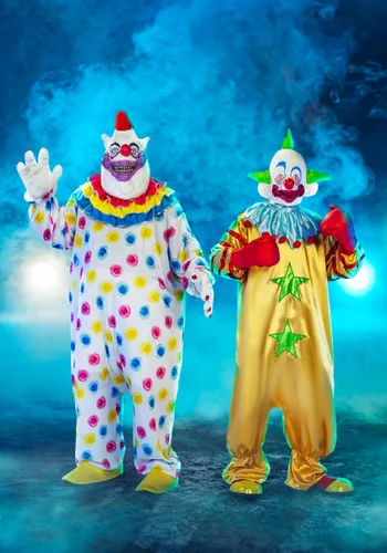 Vista 2 de Disfraz Fatso Plus Size Premium de Killer Klowns from Outer Space para Hombre Multicolor