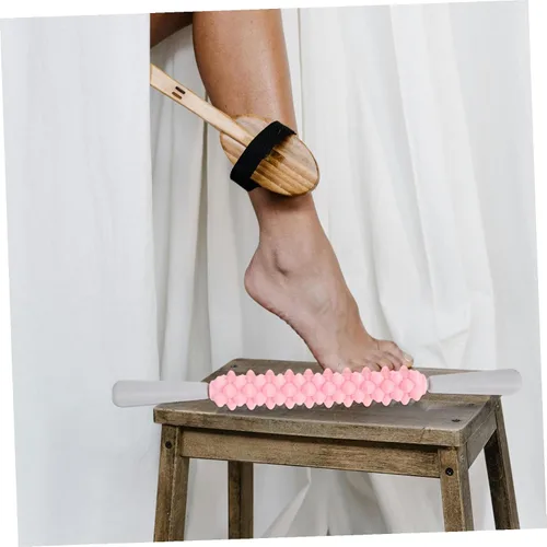 Vista 9 de Deep Tissue Muscle Roller Stick for Legs Back Arms Shoulders Nonslip Trigger Point Massager TPR Body Massage Roller for Full Body Relaxation and