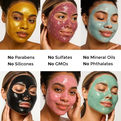 Vista 6 de Mascarilla de gelatina para tratamientos faciales despegable, paquete de 10 mascarillas de goma para modelar, paquete múltiple, mascarilla facial
