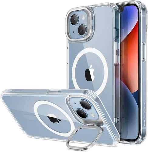 Vista 10 de ESR Funda para iPhone Air con soporte de almacenamiento, compatible con MagSafe, protección contra caídas de grado militar, funda magnética