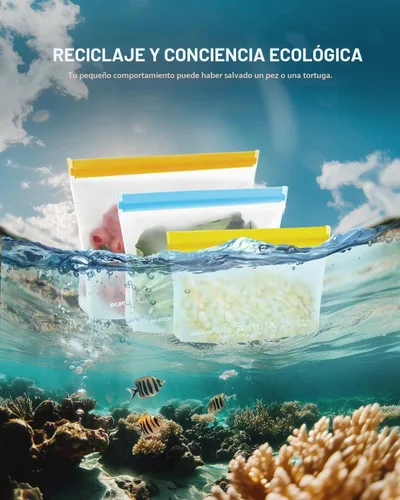 Vista 6 de IDEATECH Bolsas para congelador de cuarto de galón, sin BPA, PEVA, reutilizables, para bocadillos, bolsas de comida de tamaño de cuarto de galón Gris