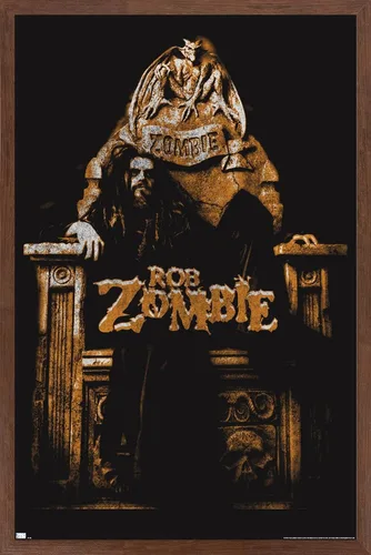 Vista 10 de Trends International Rob Zombie - Póster de pared de trono, 14.72 x 22.37 pulgadas, versión enmarcada de madera de granero Versión enmarcada Barnwood