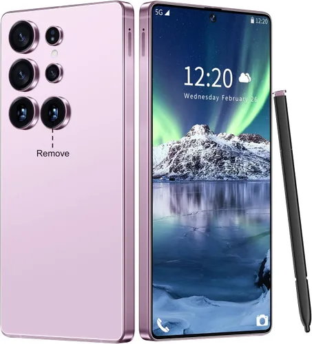 Vista 11 de Huness - Teléfono celular I25 Ultra desbloqueado, bolígrafo integrado, teléfono desbloqueado de 16+1 TB, batería Android 14 de 7000 mAh, pantalla HD