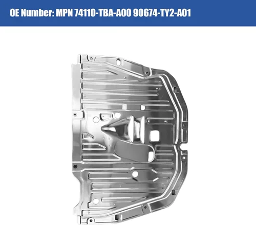 Vista 4 de Protector contra salpicaduras del motor compatible con Honda Civic 2016 2017 2018 2019 2020 2021, cubierta protectora bajo el auto OEM 74110-TBA-A00