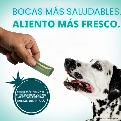 Vista 6 de Oravet Masticables dentales para perros, masticables para cuidado y higiene oral (perros medianos, 25-50 lbs.) Bolsa morada, 14