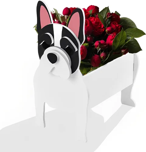 Vista 57 de Macetero de flores para perros, regalos para mujeres, bonitas macetas de PVC para perros, macetas para interiores y exteriores, maceta de jardín