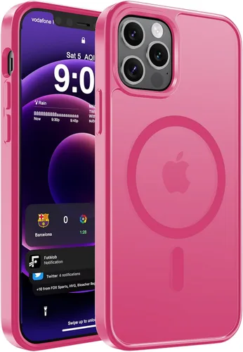 Vista 101 de WRJ Funda magnética mate para iPhone Air de 6.5 pulgadas, [compatible con Magsafe] [protección contra caídas de grado militar], delgada Negro