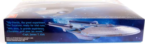 Vista 3 de AMT Star Trek U.S.S. Excelsior 1:1000 Kit de modelo a escala 1:1000