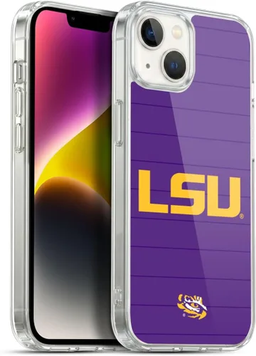 Vista 129 de Head Case Designs Funda de gel suave con licencia oficial de la Universidad Estatal de Louisiana LSU Camou compatible con Apple iPhone 7 Plus/iPhone