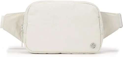 Vista 11 de Bolsa de Cinturón Pander Grande 2L, Riñonera de Nylon para Mujeres y Hombres con Correa Ajustable Negro Onyx