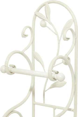 Vista 4 de Soporte Deco 79 de metal para papel higiénico, color blanco Crema