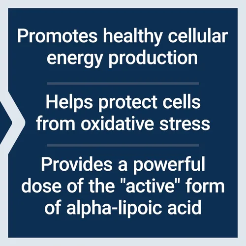 Vista 4 de Life Extension Ácido súper R-lipoico – Envejecimiento saludable, defensa del estrés oxidativo – con 240 mg de forma R activa de ácido R-lipoico