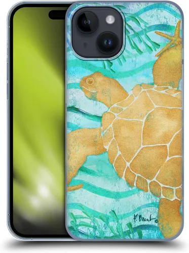 Vista 13 de Head Case Designs Officially Licensed Paul Brent Agate Mermaid Coastal Hard Back Case Compatible with Apple iPhone 15