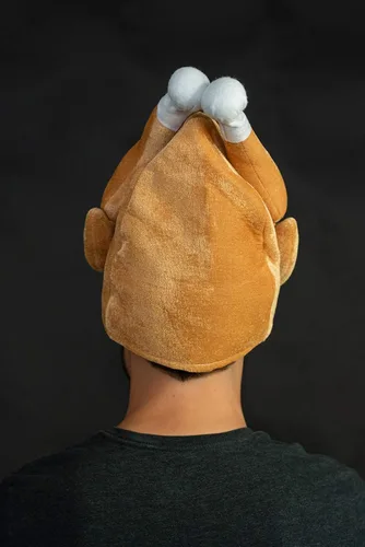 Vista 5 de Forum Novelties Sombrero de pavo asado para hombre, Marrón