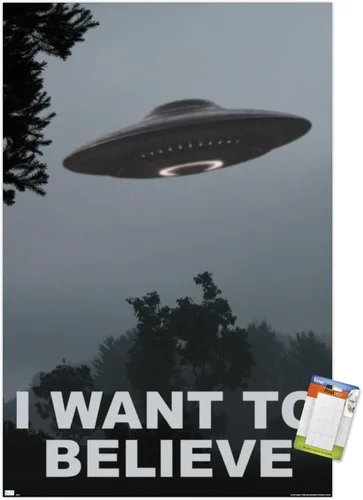 Vista 10 de Trends International Póster de pared con texto en inglés "I Want To Believe
