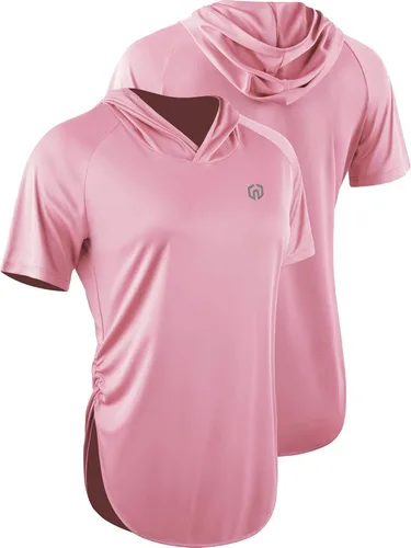 Vista 4 de NELEUS Camisa deportiva de manga larga para correr, de ajuste seco, para mujer