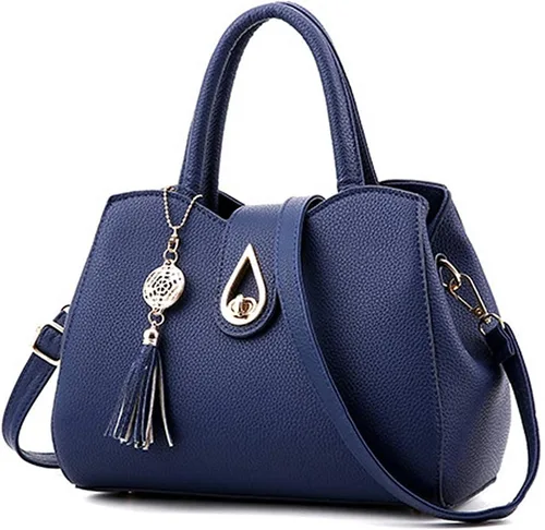 Vista 15 de Pahajim Bolso de cuero sintético para mujer, con asa superior, cartera de dama, elegante, para trabajo, ataché, bolsa de mano Medium structured